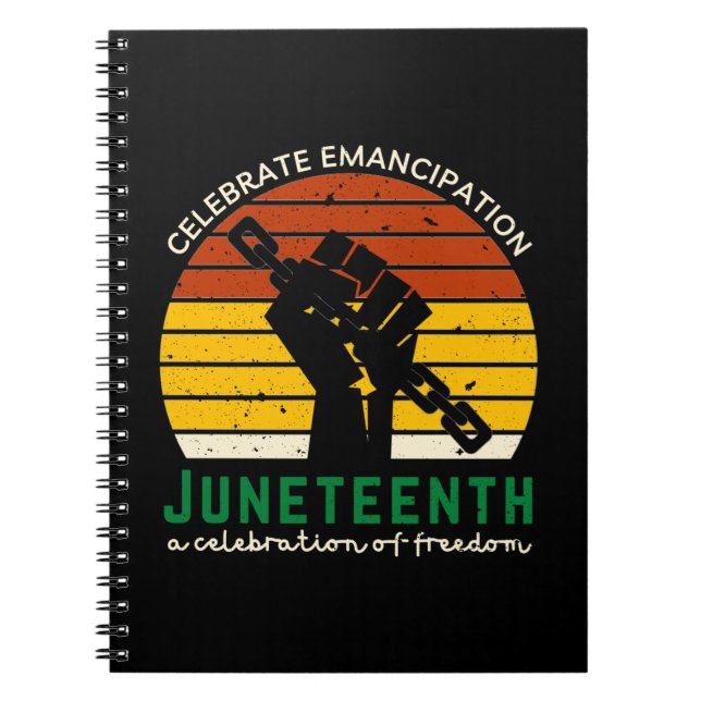 Cuaderno Celebrando la libertad el 11 de junio (Frente)