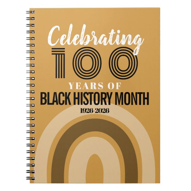 Cuaderno Celebrating 100 Years Of Black History Month (Frente)