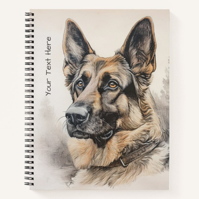Cuaderno Celebrity German Shepherd  (Anverso)