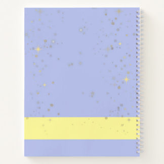 Cuaderno Celeste Lavanda Estrellado Cielo Nocturno
