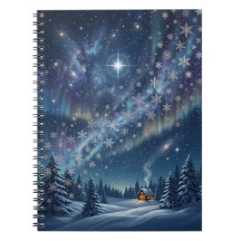 Cuaderno Celestial Aurora & Stars Winter Notebook
