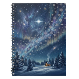Cuaderno Celestial Aurora & Stars Winter Notebook