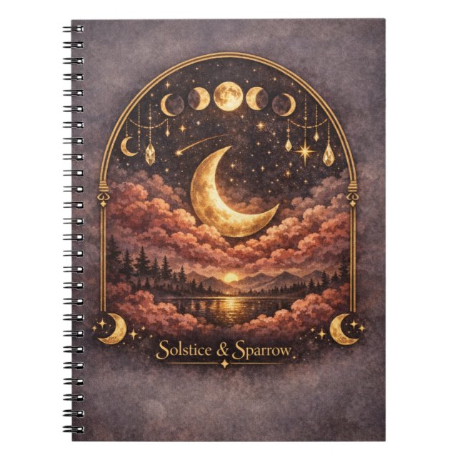 Cuaderno Celestial Medianoche Soñadora (Frente)