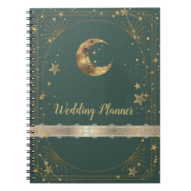 Cuaderno Celestial Moon Stars Frame  (Frente)