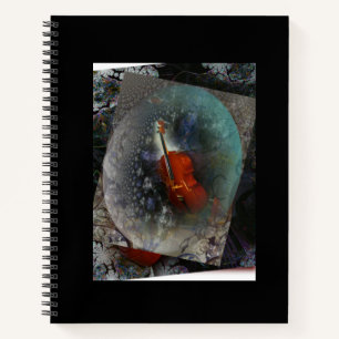 Cuaderno Cello de música de bloc de notas espiral