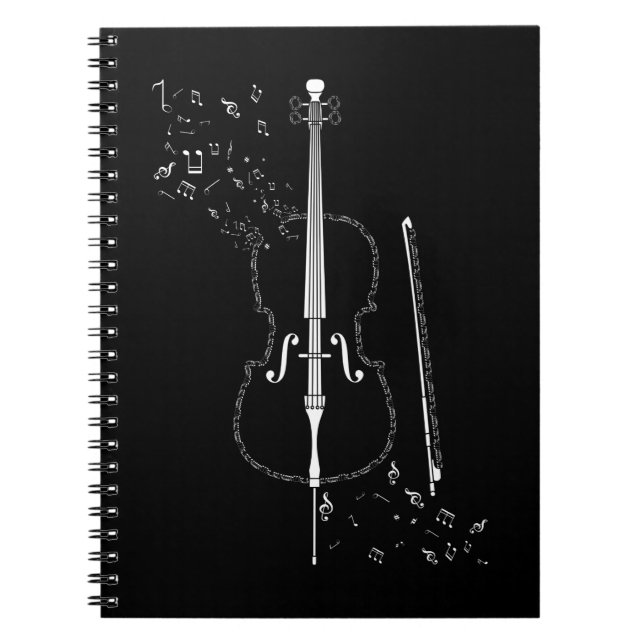 Cuaderno Cello Music Notes Instrucian Cellist (Frente)