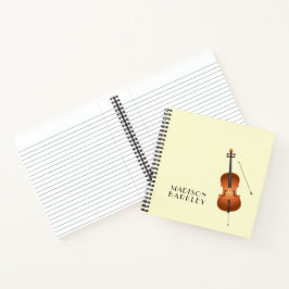 Cuaderno Cello Músico Teacher orquesta de cuerdas