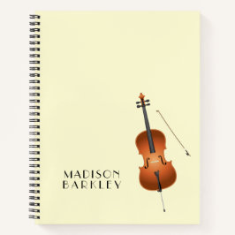Cuaderno Cello Músico Teacher orquesta de cuerdas