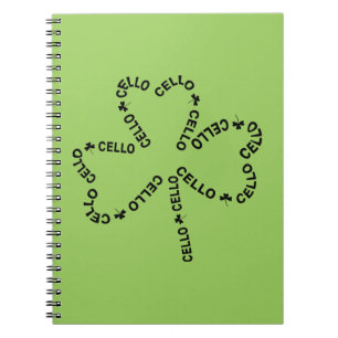 Cuaderno Cello Text Shamrock
