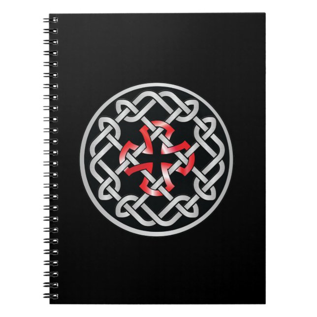 Cuaderno Celtic Knot Red Metallic Notebook (Frente)