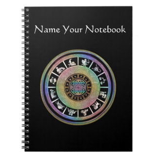 Cuaderno céltico de la mandala del zodiaco del