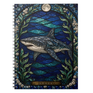 Cuaderno Cenote de Tiburones Illumina Vidrio Estampado