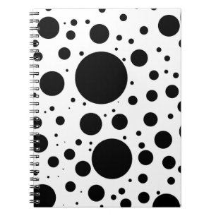 Cuaderno Centenares de puntos y de círculos negros en