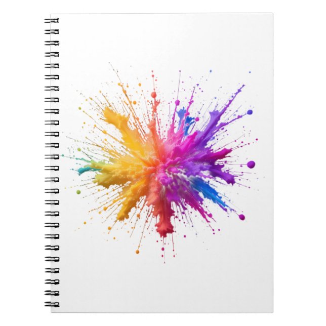 Cuaderno Central Burst of Vibrant Colorful Powders (Frente)