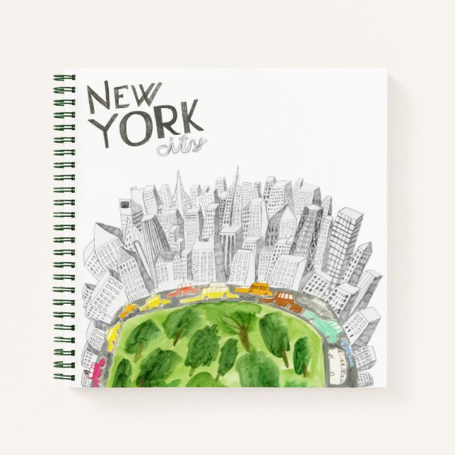 Cuaderno Central Park y New York City Collage (Anverso)