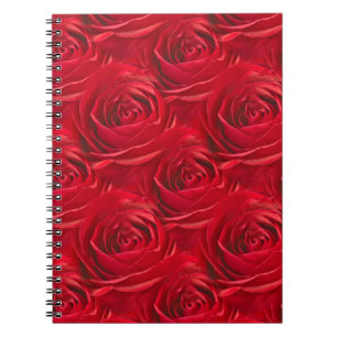 Cuaderno Centro abstracto del papel pintado del rosa rojo