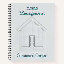 Cuaderno Centro de mando de gestión del hogar | Carpeta de 