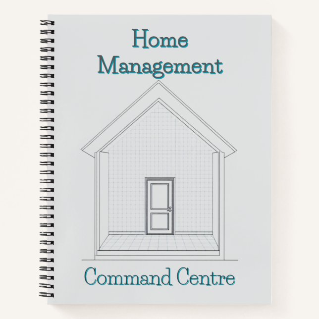 Cuaderno Centro de mando de gestión del hogar | Carpeta de  (Anverso)