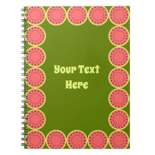 Cuaderno Centro de texto múltiple rosa de sandía