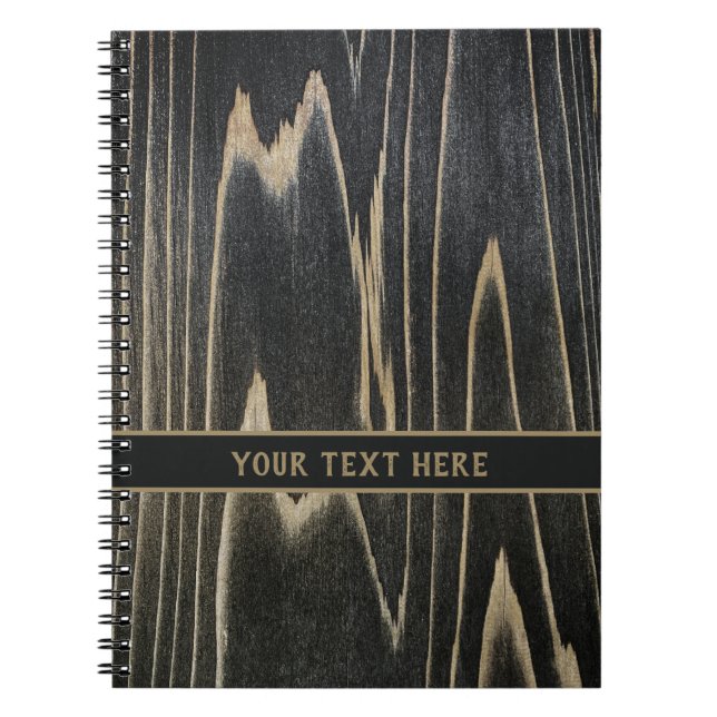 Cuaderno Centuries-Old Wood Grain - Personalizable (Frente)
