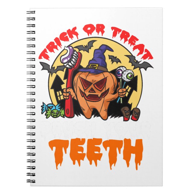 Cuaderno Cepillarse los dientes Diente Divertido Pun higién (Frente)