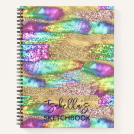 Cuaderno Cepillo divertido y colorido sacude a Purpurina de