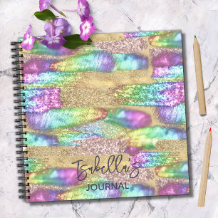 Cuaderno Cepillo divertido y colorido sacude a Purpurina de