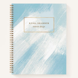Cuaderno Cepillo moderno sacude agua azul