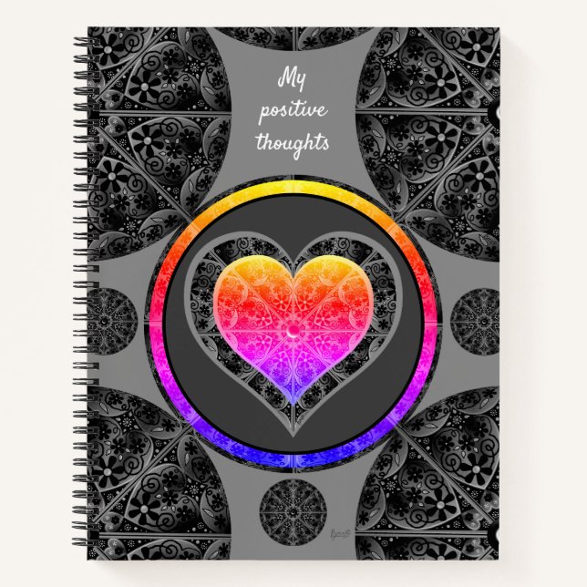 Cuaderno Ceramic Lace Black (Anverso)