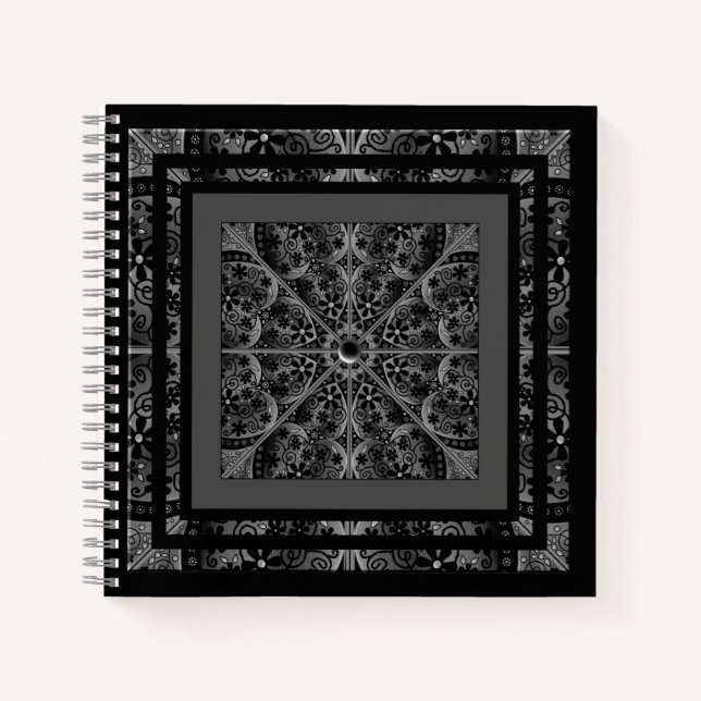 Cuaderno Ceramic Lace Black (Anverso)