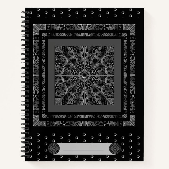 Cuaderno Ceramic Lace Black (Anverso)