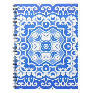 Cuaderno Cerámica de azulejo portugués antiguo. Colilla vin