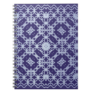 Cuaderno Cerámica de azulejo portugués antiguo. Diseño gráf