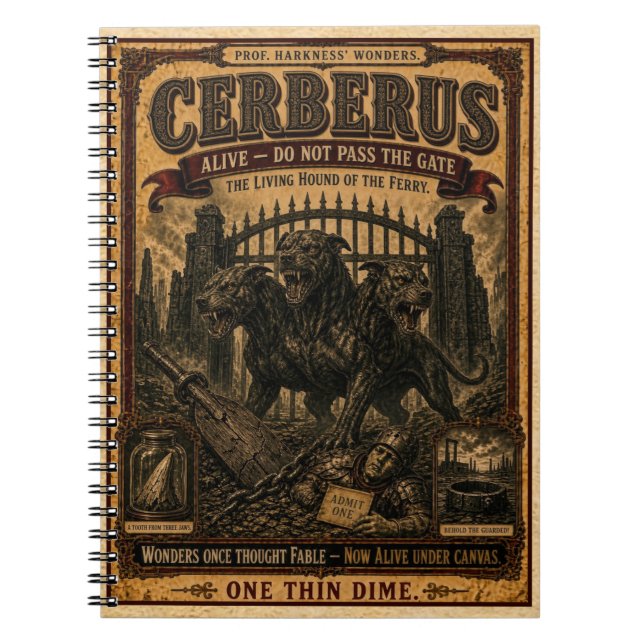 Cuaderno Cérbero, Monstruo de Circo Antiguo (Frente)