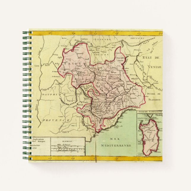 Cuaderno Cerdeña, Francia, Italia (Anverso)