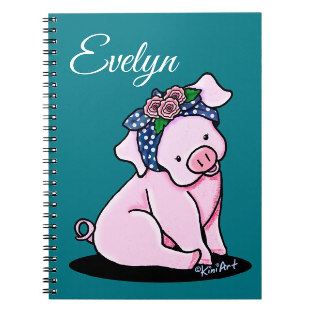 Cuaderno Cerdito de bonito (Frente)
