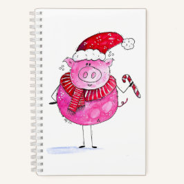Cuaderno Cerdo de Navidades caprichosos