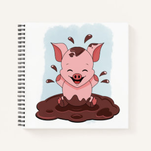 Cuaderno Cerdo En El Barro