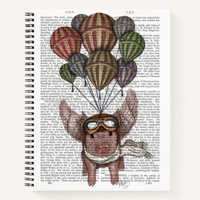 Cuaderno Cerdo en llamas (Anverso)