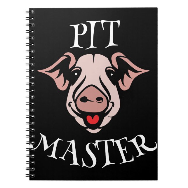 Cuaderno Cerdo maestro de pozo de barbacoa (Frente)