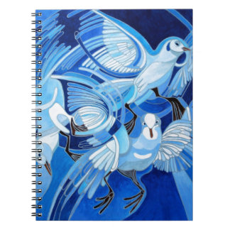 Cuaderno Cerdos de Tumbler en azul Ceruleño