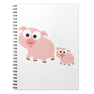 Cuaderno Cerdos rosas