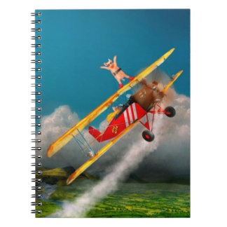 Cuaderno Cerdos Voladores - Avión - Locos Cerdos