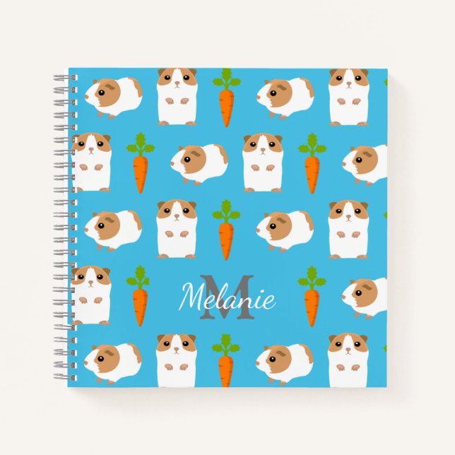 Cuaderno Cerdos y garrapatas de Guinea personalizados (Anverso)
