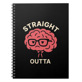 Cuaderno Cerebro Cansado Gracioso - Humor estudiantil y de