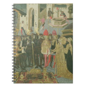 Cuaderno Ceremonia de boda pintada en el panel del cassone,