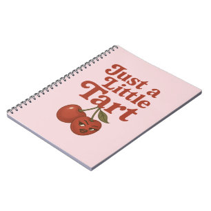 Cuaderno Cereza descarada, solo un poco agria, retro rojo y