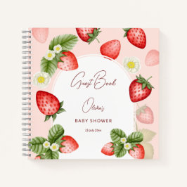 Cuaderno Cerezo de fresa dulce bebé ducha invitado