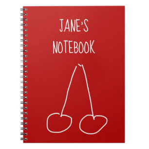 Cuaderno Cerezo simple minimalista