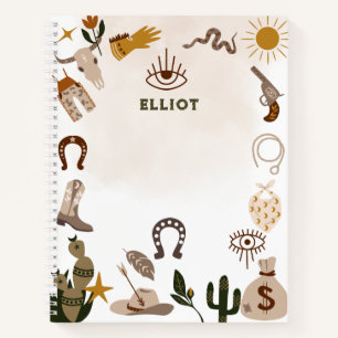 Cuaderno Cernícalo de rodeo del oeste salvaje